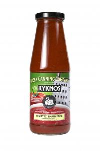 Crushed Tomatoes in Glass Bottle